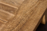 Table monastère Hugo en vieux chêne rustique 250 & 300 à 500 cm avec piètement en bois