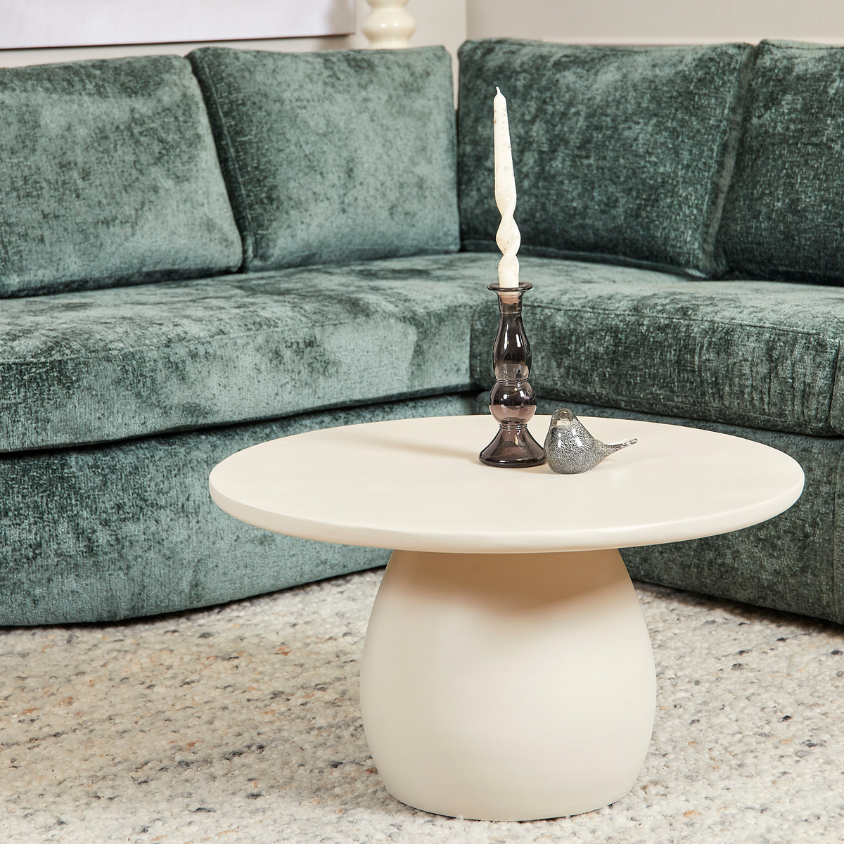 MySofa Alma Ecksofa Grün Divan links + 2,5 Sitzer