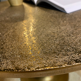 Couchtisch Amara Gold Aluminium 45 cm
