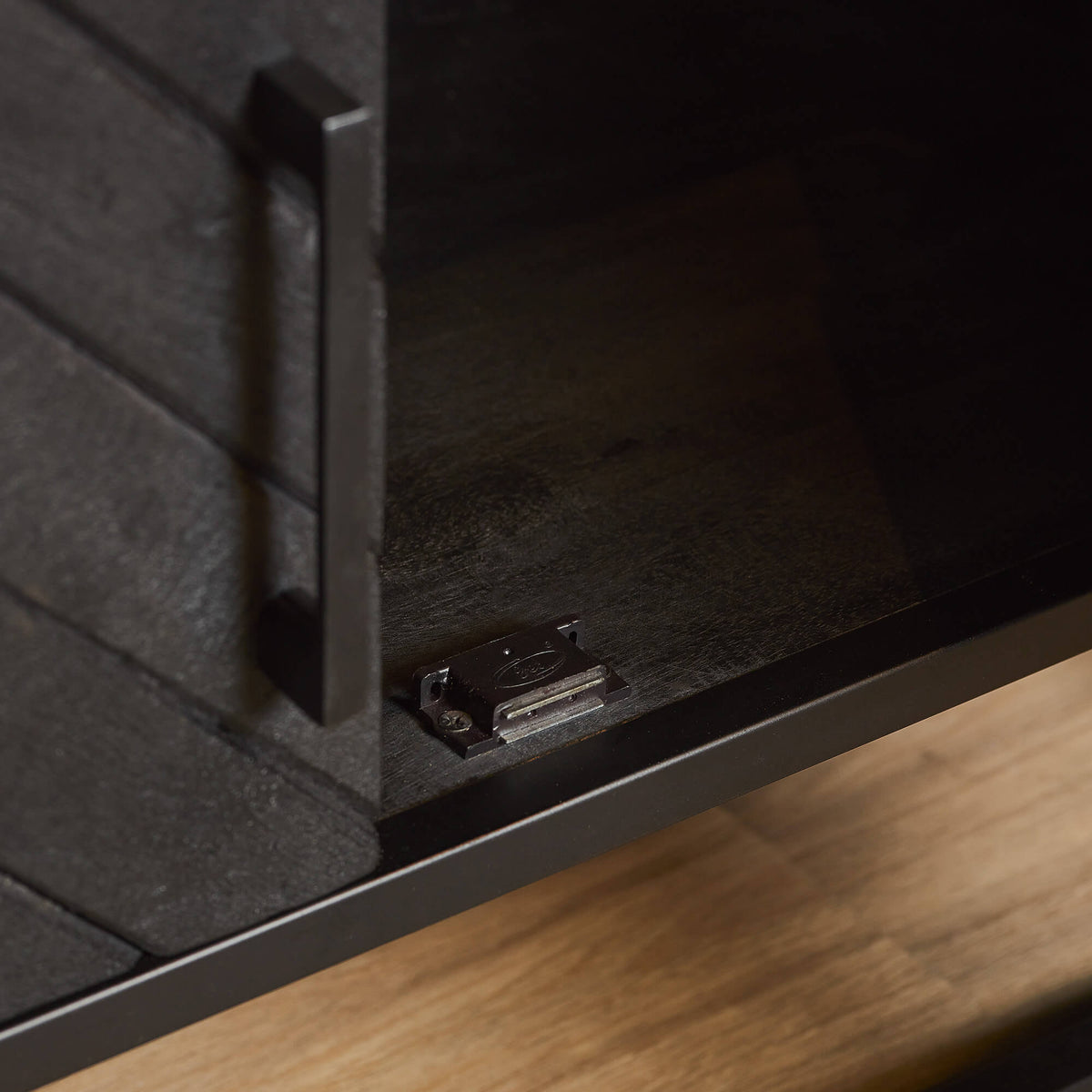 TV-Lowboard New York Schwarz Mangoholz 240 cm