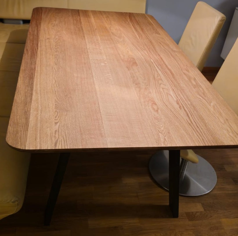 Metall Gestell N-Trapez Set schwarz Tischbeine für Tischplatten 2 Modelle