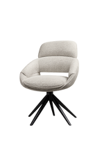 Drehbarer Esszimmer Stuhl Martin Mikrostoff in 4 Farben hellgrau beige taupe graugrün