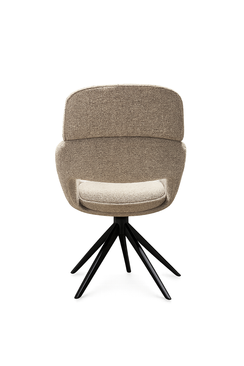Drehbarer Esszimmer Stuhl Martin Mikrostoff in 4 Farben hellgrau beige taupe graugrün