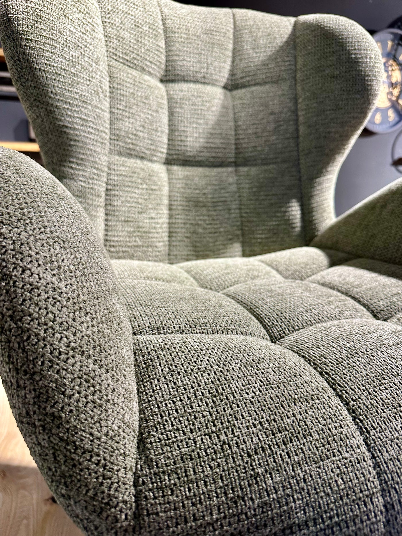 Stuhl Simon Stoff Fantasy Fabric 3 Farben Pastell Grau Blau Grün
