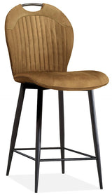Barstuhl Capi Mikrofaser 4 Farben Anthrazit Cognac-Braun Olivgrün Sand