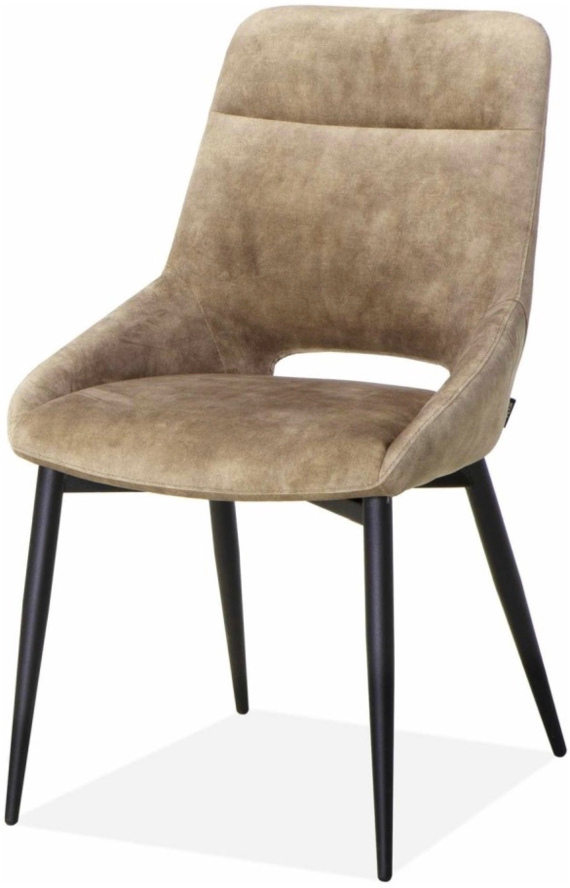 Samt Stuhl Chil Velours 3 Farben Hellbraun-Clay Latte Sand