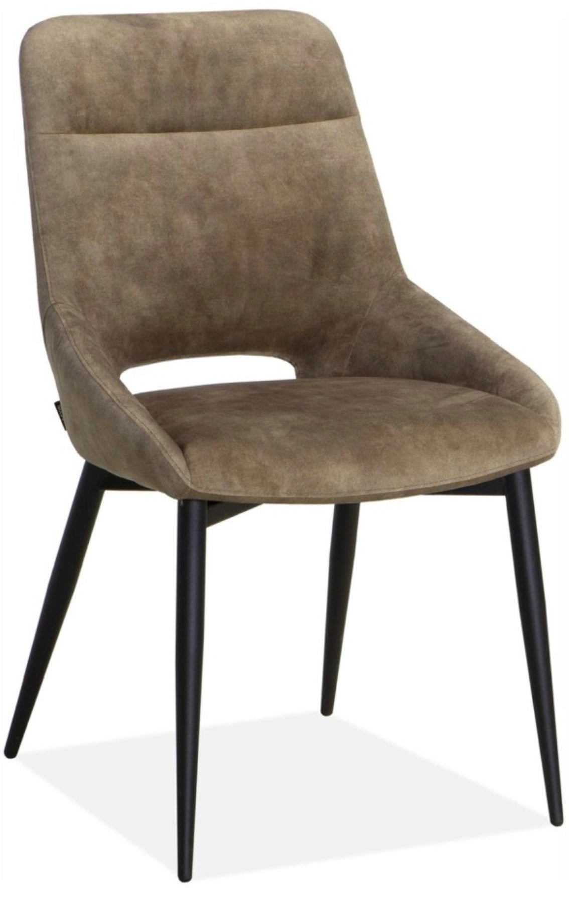 Samt Stuhl Chil Velours 3 Farben Hellbraun-Clay Latte Sand