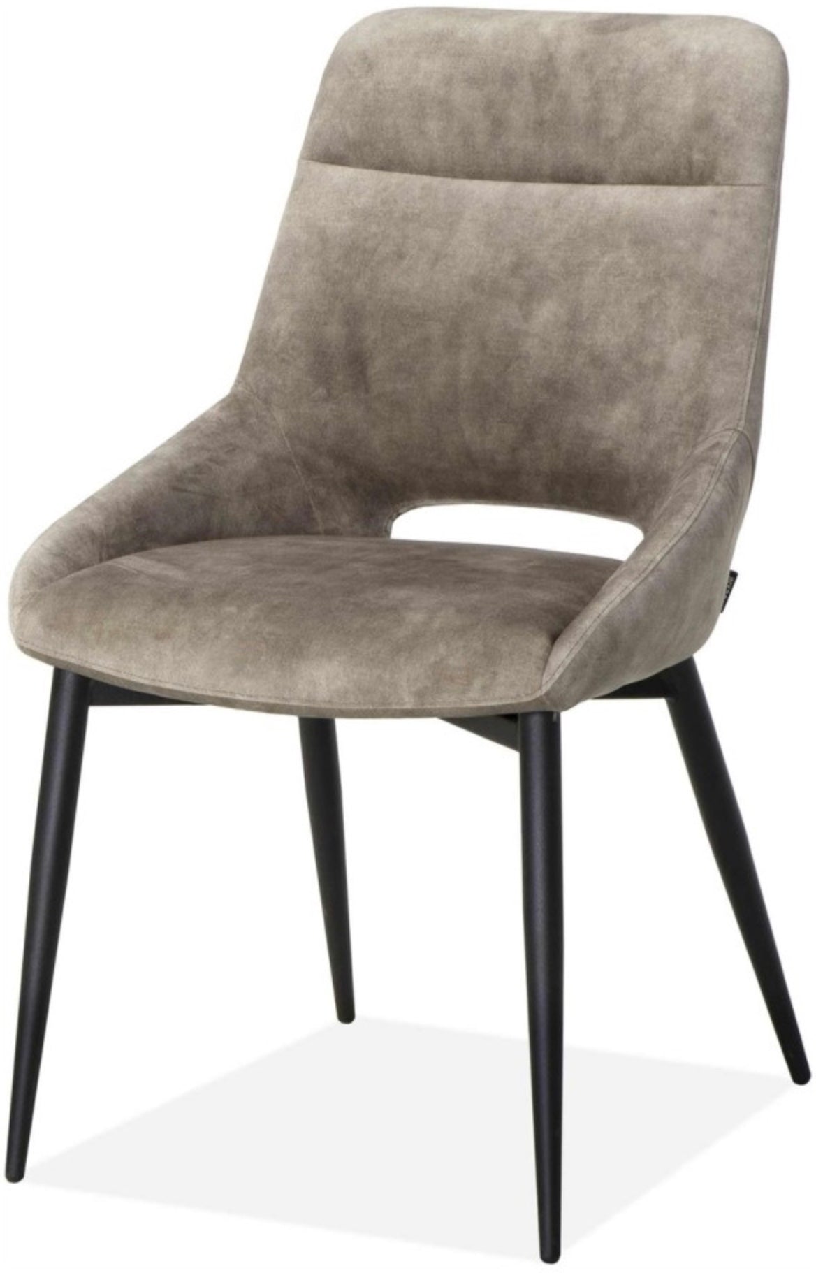 Samt Stuhl Chil Velours 3 Farben Hellbraun-Clay Latte Sand