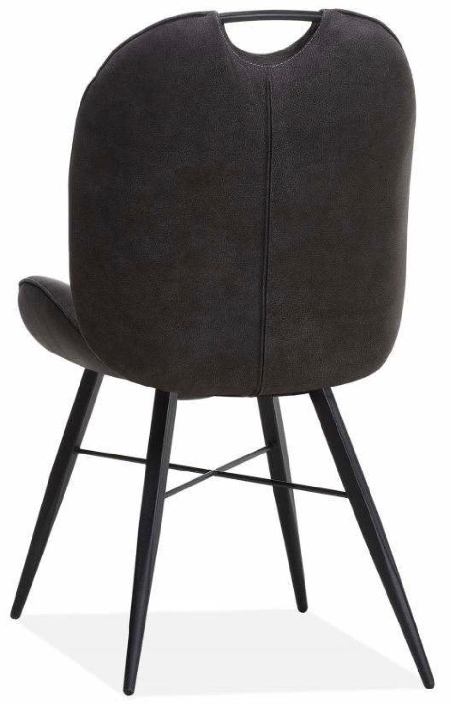 Shelty Mikrofaser Stuhl in 3 Farben Cognac-Braun Grün Anthrazit