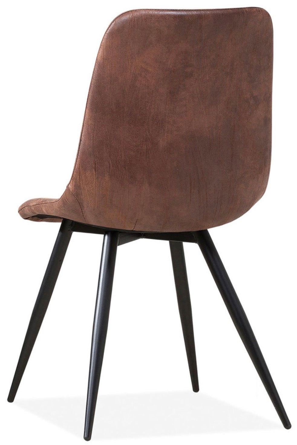 Kunstleder Stuhl Spoty in 3 Farben Cognac-Braun Taupe Stahlgrau
