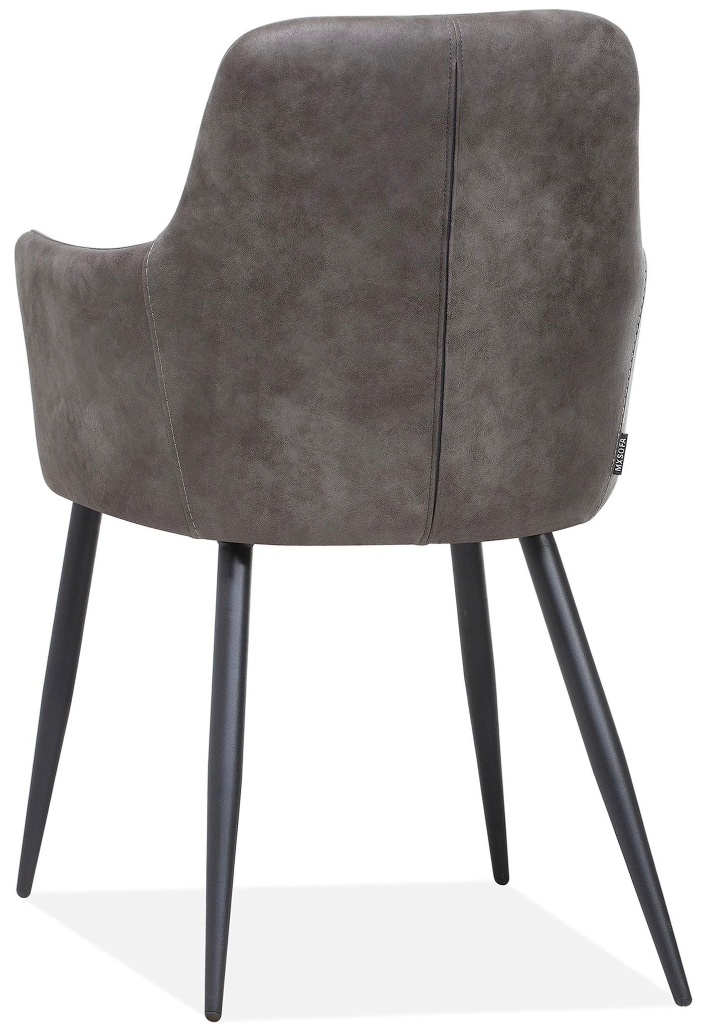 Mikrofaser Armlehnen Stuhl Dala 3 Farben Cognac-Braun Grau Pebble-Kieselstein