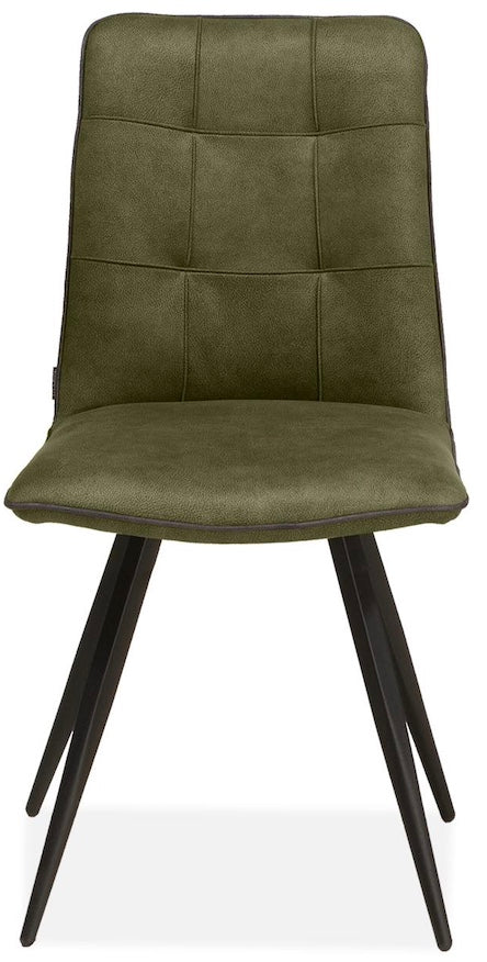 Mikrofaser Stuhl Diel in 3 Farben Cognac-Braun Grün Anthrazit
