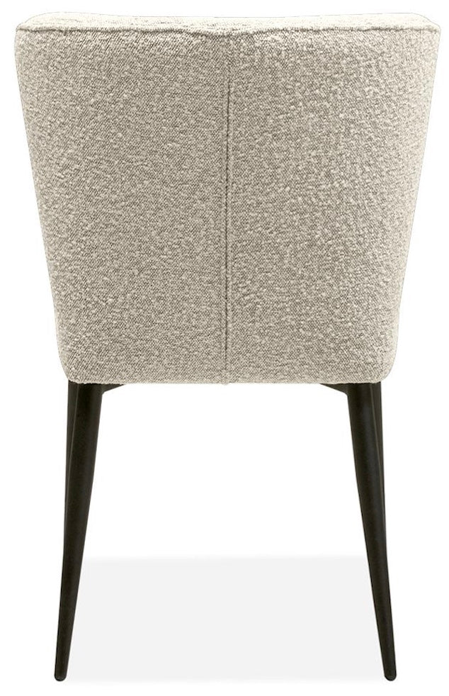 Teddy Stoff Stuhl Foury in 4 Farben Toffee-Grau Weiss Anthrazit Rhino