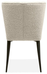 Teddy Stoff Stuhl Foury in 4 Farben Toffee-Grau Weiss Anthrazit Rhino