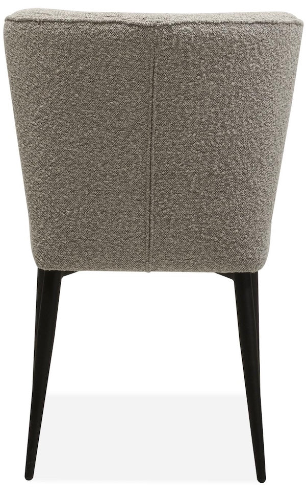 Teddy Stoff Stuhl Foury in 4 Farben Toffee-Grau Weiss Anthrazit Rhino