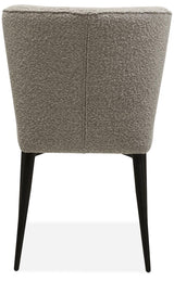 Teddy Stoff Stuhl Foury in 4 Farben Toffee-Grau Weiss Anthrazit Rhino