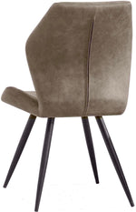Lade das Bild in den Galerie-Viewer, Kunstleder Stuhl Tesly in 3 Farben Cognac-Braun Taupe Stahlgrau
