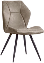 Lade das Bild in den Galerie-Viewer, Kunstleder Stuhl Tesly in 3 Farben Cognac-Braun Taupe Stahlgrau
