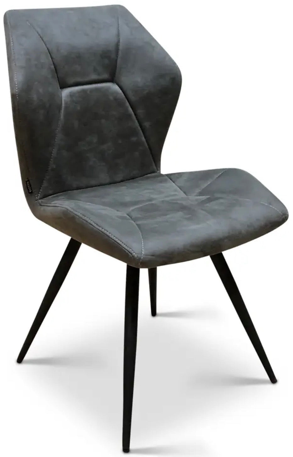 Kunstleder Stuhl Tesly in 3 Farben Cognac-Braun Taupe Stahlgrau