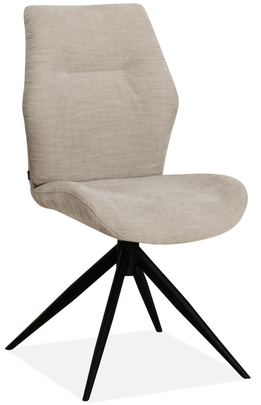 Drehbarer Esszimmer Stuhl Palmas Mikrostoff in 3 Farben Schwarz-Anthrazit Silbergrau Beige