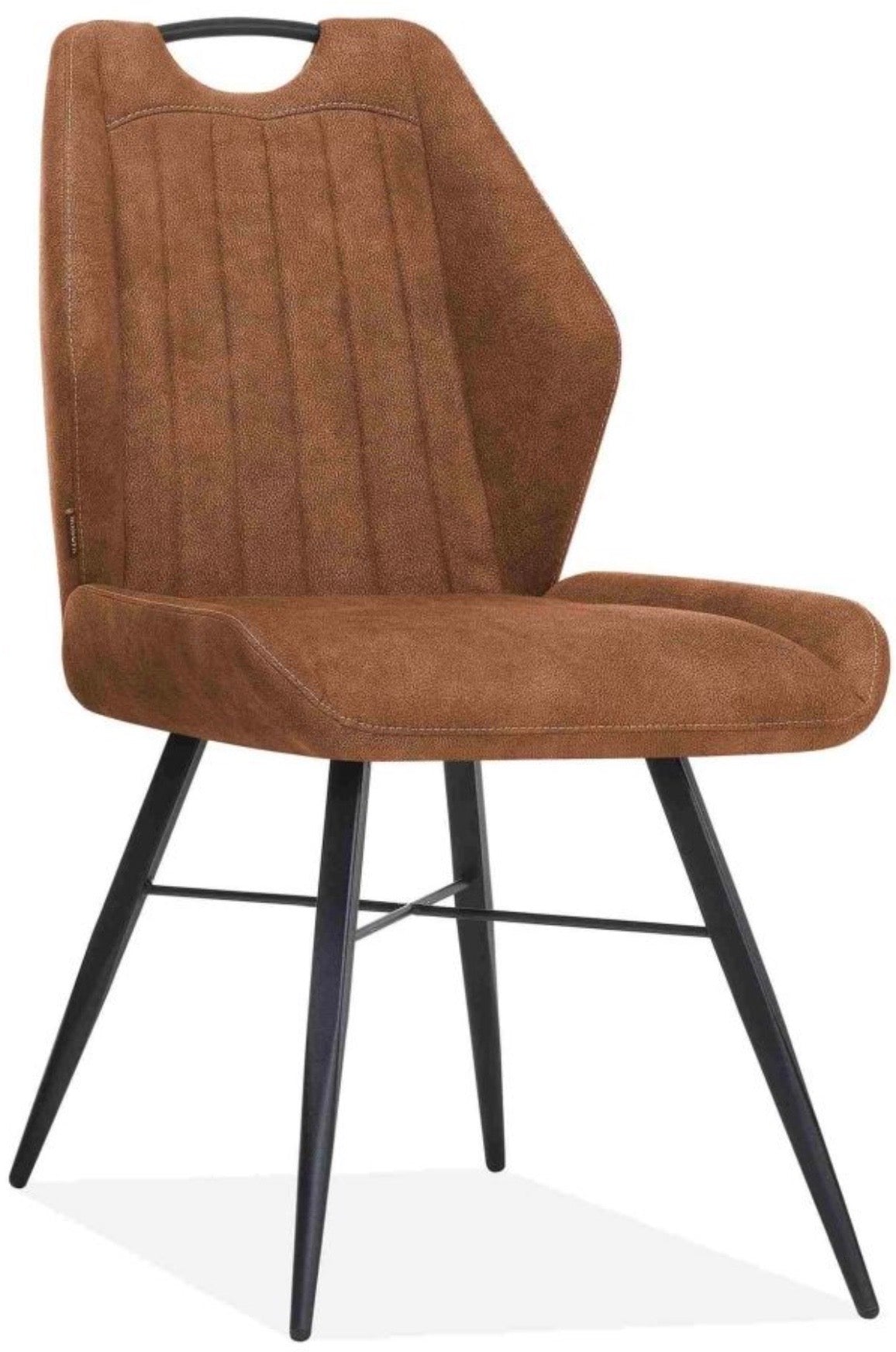 Mikrofaser Stuhl Torky in 3 Farben Cognac-Braun Grün Anthrazit