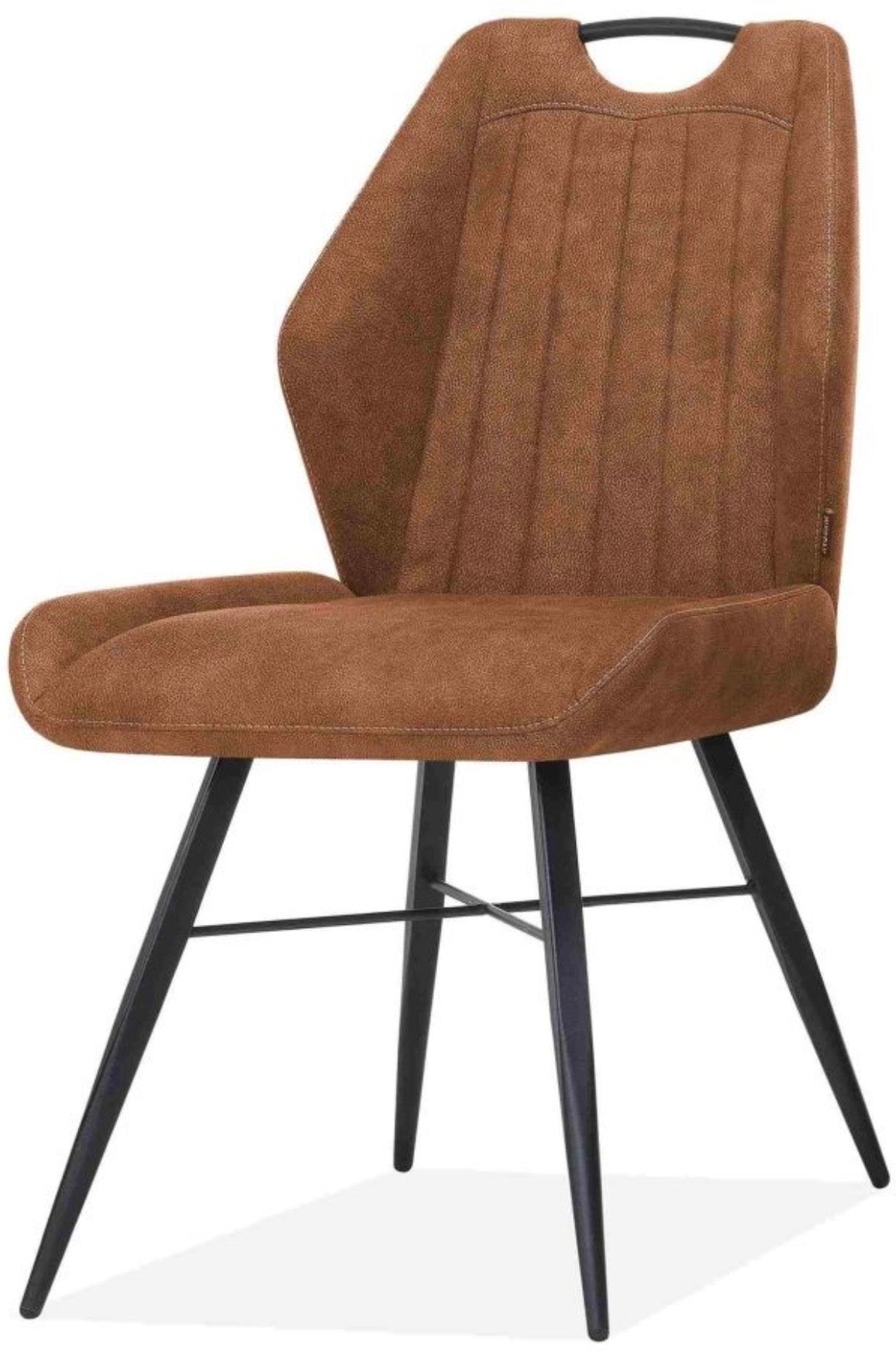 Mikrofaser Stuhl Torky in 3 Farben Cognac-Braun Grün Anthrazit