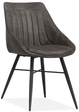 Chaise en velours Trufan en 4 coloris : Cognac, Marron, Vert, Anthracite, Taupe