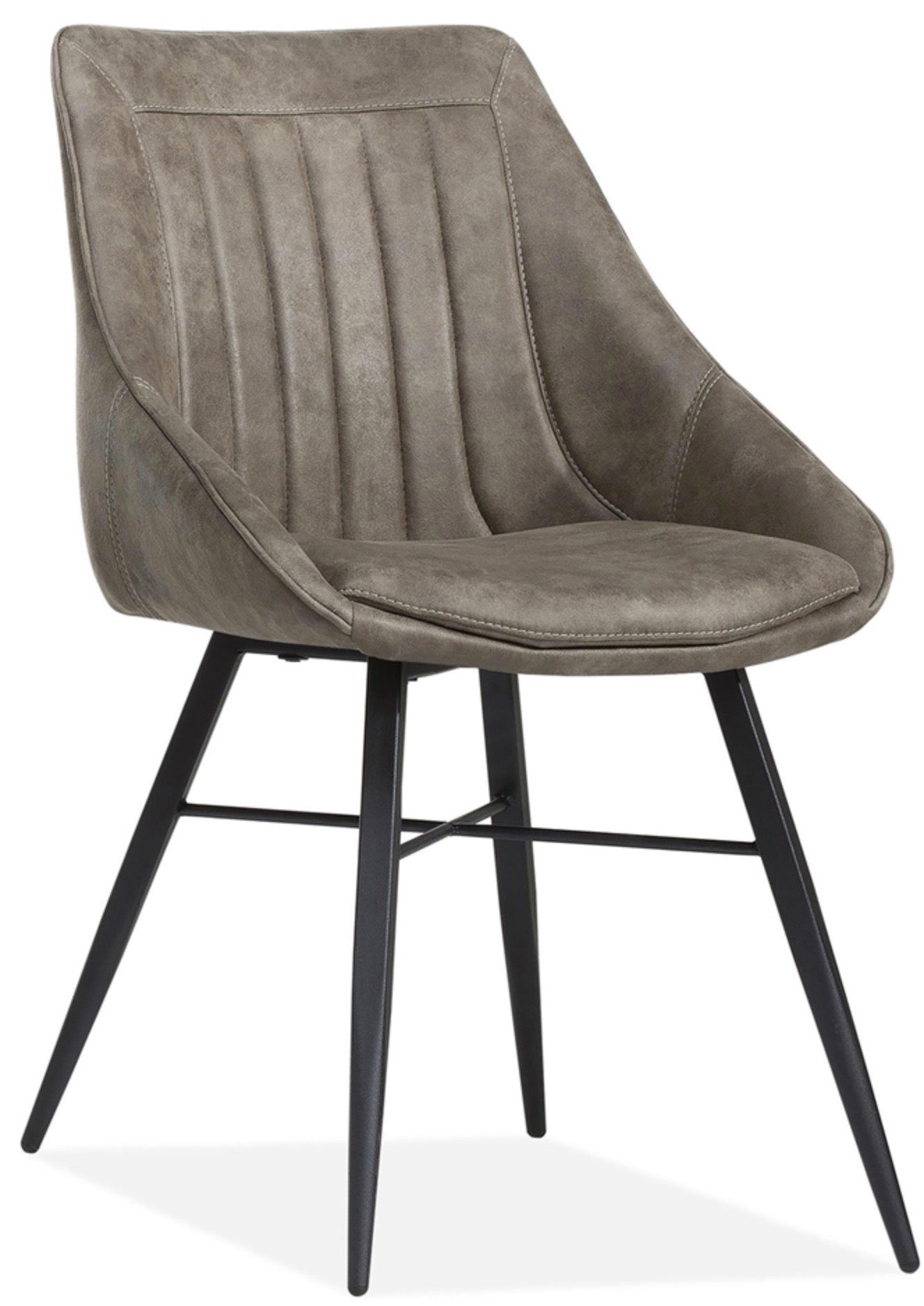 Chaise en velours Trufan en 4 coloris : Cognac, Marron, Vert, Anthracite, Taupe