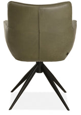 Design Armlehnen Stuhl Kay Echt Leder in 34 Farben und 3 Gestellvarianten Drehbarer Lederstuhl