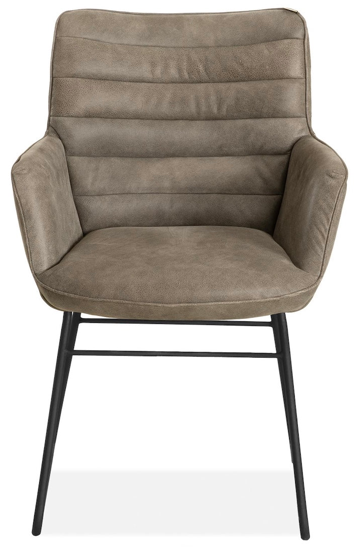 Fauteuil design Kayden en cuir véritable disponible en 34 coloris et 3 variantes de piétement. Chaise en cuir pivotante.