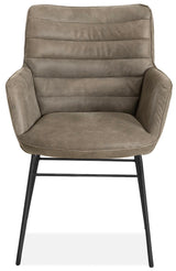Fauteuil design Kayden en cuir véritable disponible en 34 coloris et 3 variantes de piétement. Chaise en cuir pivotante.