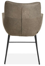 Fauteuil design Kayden en cuir véritable disponible en 34 coloris et 3 variantes de piétement. Chaise en cuir pivotante.