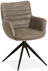 Fauteuil design Kayden en cuir véritable disponible en 34 coloris et 3 variantes de piétement. Chaise en cuir pivotante.