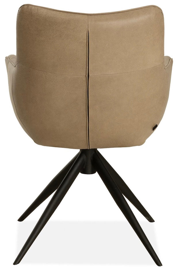 Design Armlehnen Stuhl Kaydenos Echt Leder in 34 Farben und 3 Gestellvarianten Drehbarer Lederstuhl