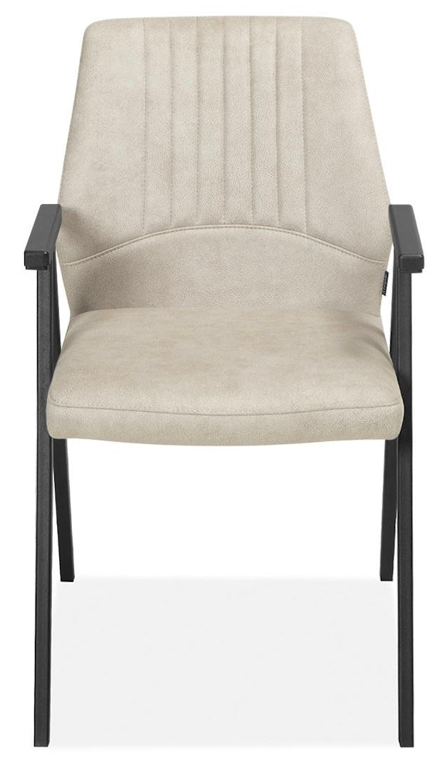 Armlehnenstuhl Gerda in 3 Farben Sand-Beige Grün-Braun Anthrazit Mikrofaser