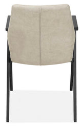 Armlehnenstuhl Gerda in 3 Farben Sand-Beige Grün-Braun Anthrazit Mikrofaser