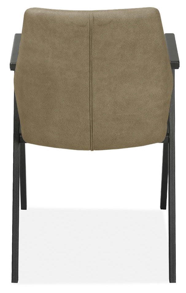 Armlehnenstuhl Gerda in 3 Farben Sand-Beige Grün-Braun Anthrazit Mikrofaser
