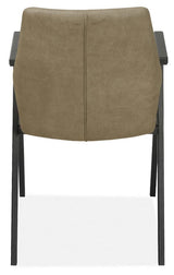 Armlehnenstuhl Gerda in 3 Farben Sand-Beige Grün-Braun Anthrazit Mikrofaser
