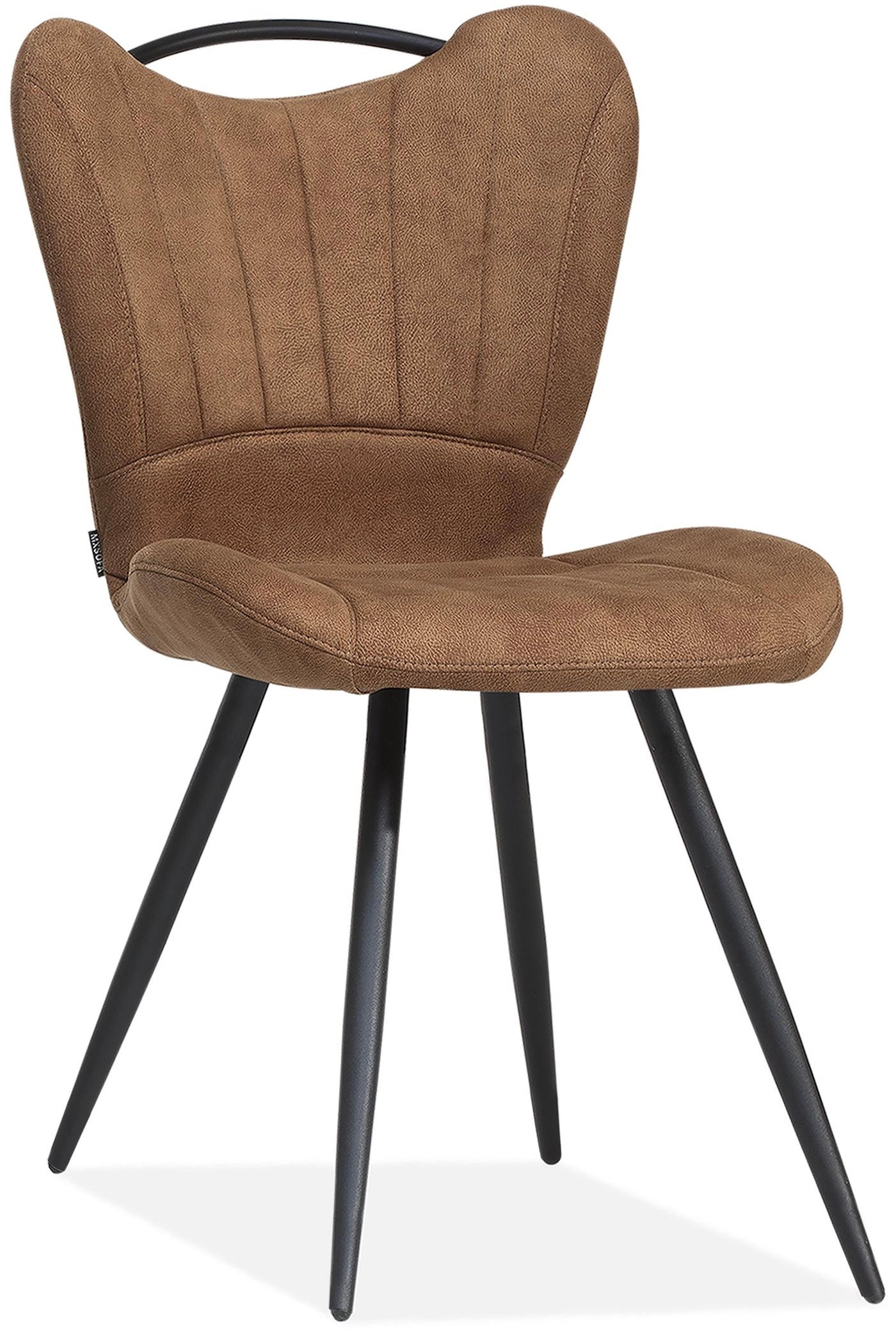 Mikrofaser Stuhl Gibon in 3 Farben Cognac-Braun anthrazit grün
