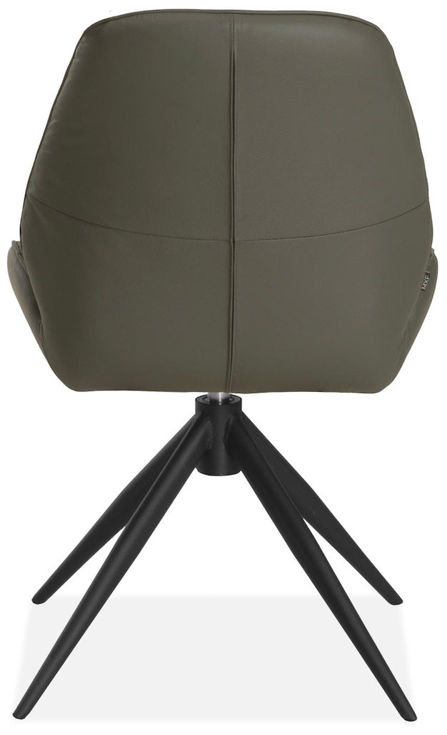 Design Armlehnen Stuhl Carter Echt Leder in 34 Farben und 3 Gestellvarianten Drehbarer Lederstuhl