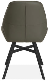 Design Armlehnen Stuhl Carter Echt Leder in 34 Farben und 3 Gestellvarianten Drehbarer Lederstuhl