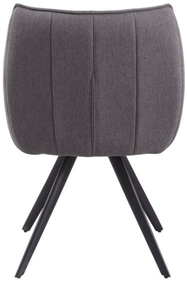 180 Grad Armlehnen Stuhl Lucas Stoff in 2 Farben Grau Creme