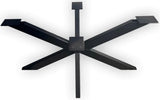 Spider Métal Piètement Rex Matrix Regular noir poudré 10x5cm