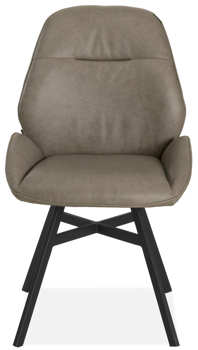 Design Armlehnen Stuhl Cart Echt Leder in 34 Farben und 3 Gestellvarianten Drehbarer Lederstuhl