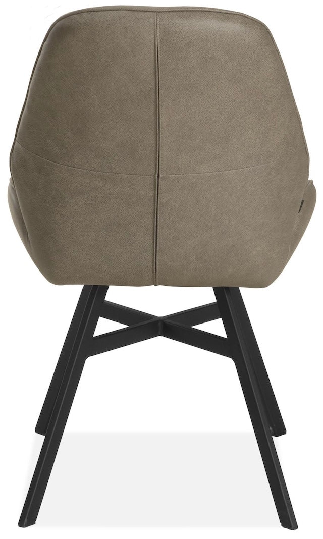 Design Armlehnen Stuhl Cart Echt Leder in 34 Farben und 3 Gestellvarianten Drehbarer Lederstuhl