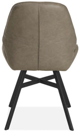 Design Armlehnen Stuhl Cart Echt Leder in 34 Farben und 3 Gestellvarianten Drehbarer Lederstuhl