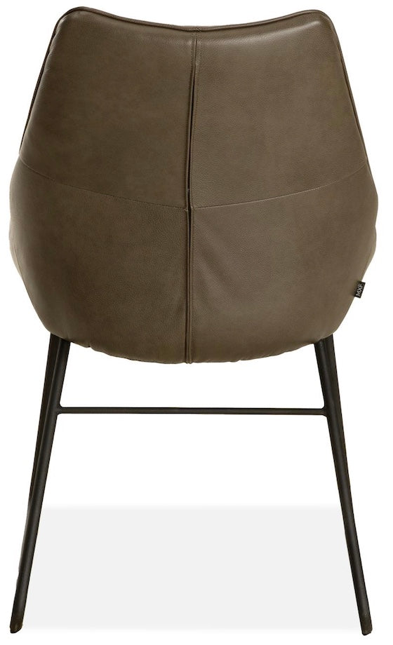Design Armlehnen Stuhl Mason Echt Leder in 34 Farben und 3 Gestellvarianten Drehbarer Lederstuhl