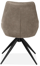 Design Armlehnen Stuhl Masonte Echt Leder in 34 Farben und 3 Gestellvarianten Drehbarer Lederstuhl