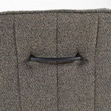 180 Grad Armlehnen Stuhl Jeff Teddy Stoff in 3 Farben Braun Taupe Grau