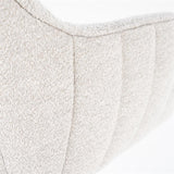 180 Grad Armlehnen Stuhl Jeff Teddy Stoff in 3 Farben Braun Taupe Grau